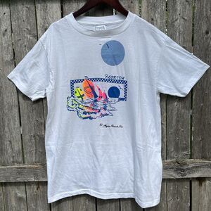 VINTAGE 70s SINGLE STITCH Souvenir St.Myers Beach Florida Graphic T Shirt- LARGE